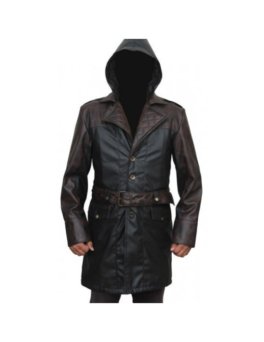 Assassins Creed Jacob Fryes Syndicate Leather Trench Coat Costume